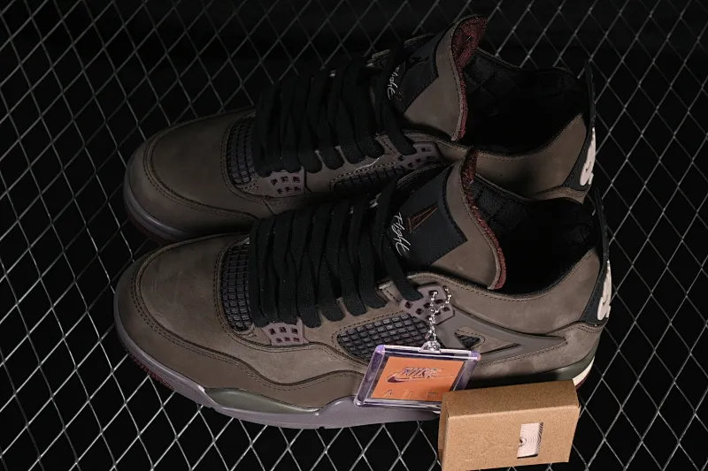 All categories Air Jordan Jordan series basketball shoes Air Jordan 4 A Ma Maniere x Air Jordan 4 Rerto "Dark Mocha" AJ4 Joe 4 Mocha Brown IF3102-200